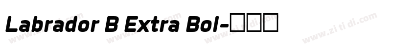 Labrador B Extra Bol字体转换